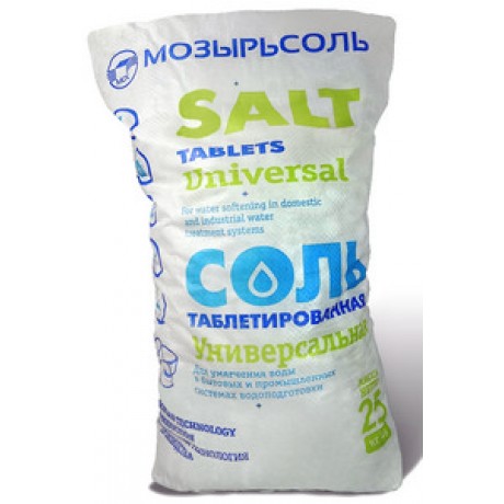 Таблетированная соль Мозырьсоль мешок 25 кг