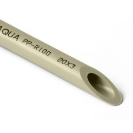 Труба PP-R Ø20/PN20 (SDR6) PRO AQUA Серый (100)..